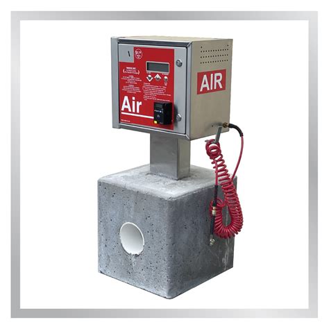 They also have an air pump which is free if you buy gas, otherwise it costs money to operate it. . Xact air pump how to use